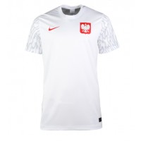 Camisa de Futebol Polônia Equipamento Principal Mulheres Mundo 2022 Manga Curta